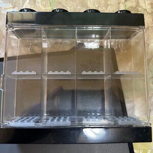 LEGO Mini Figure Display Case Black Lego Minifig Display Case Holds 8 Figures